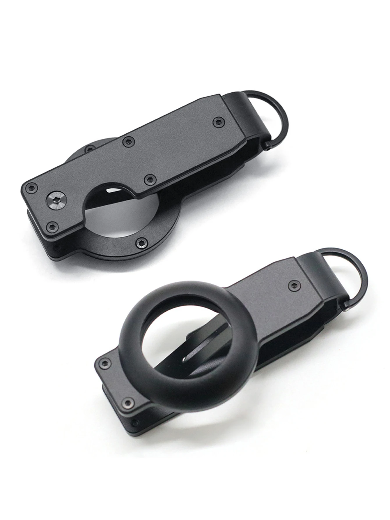 Key Organizer For Men Compact Metallic Key Holder Minimalist Innovative Keyholder For Airtag Holder Keychain Secures 2-5 Keys