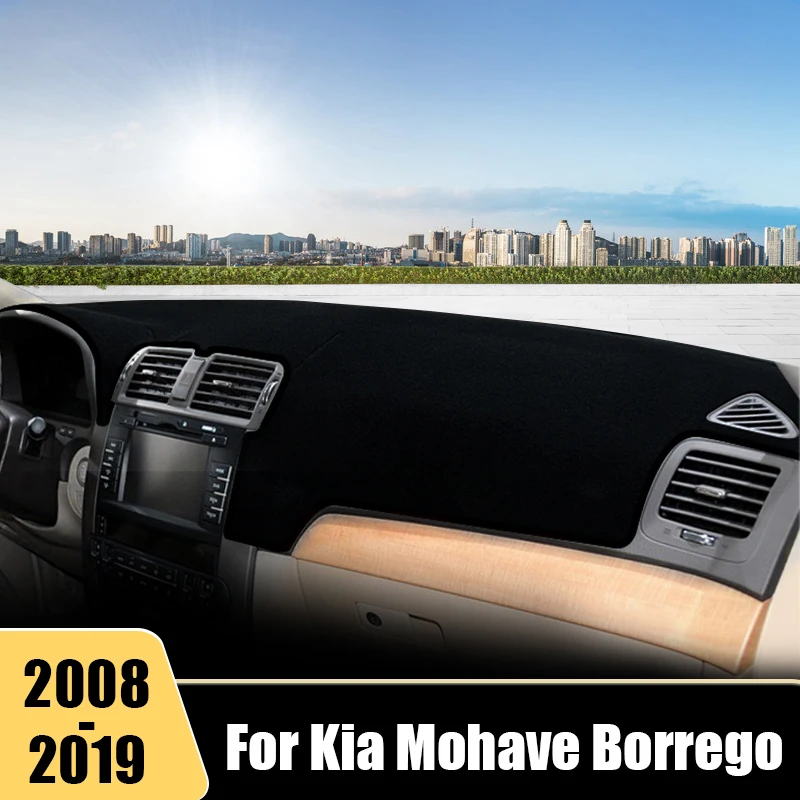 

For Kia Mohave Borrego 2008 2009 2010-2013 2014 2015 2016 2017 2018 2019 Car Dashboard Cover Mat Instrument Carpet Accessories