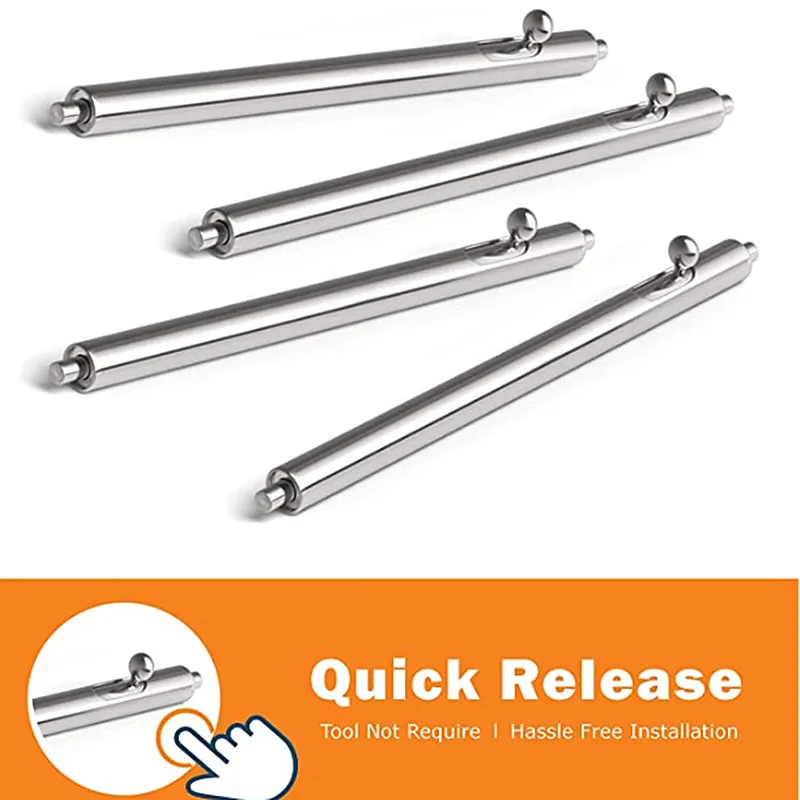 Stainless Steel Quick Release Watch Band Pins - 20 Pack, 1.5mm Diameter