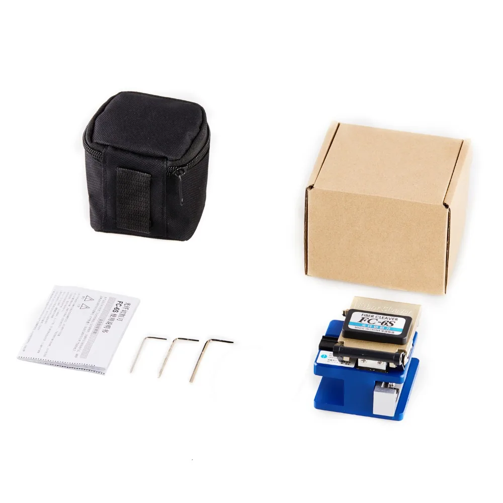 7 In 1  Fiber Optic Tools Kits FTTH Fiber Optic Tool Bag + Fiber Stripper + Fc-6s Fiber Cleaver+ Miller