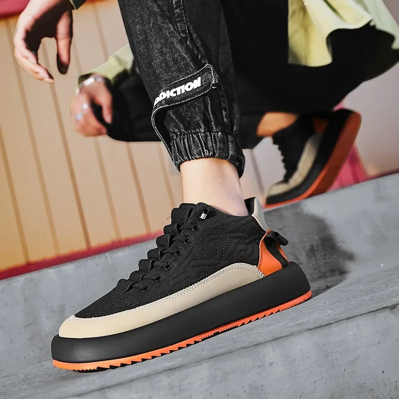 

Autumn New Casual Shoes for Men Platform Mixed color Trendy Male Sneakers Designer Brand Breathable Vulcanize Shoes tennis Shoes