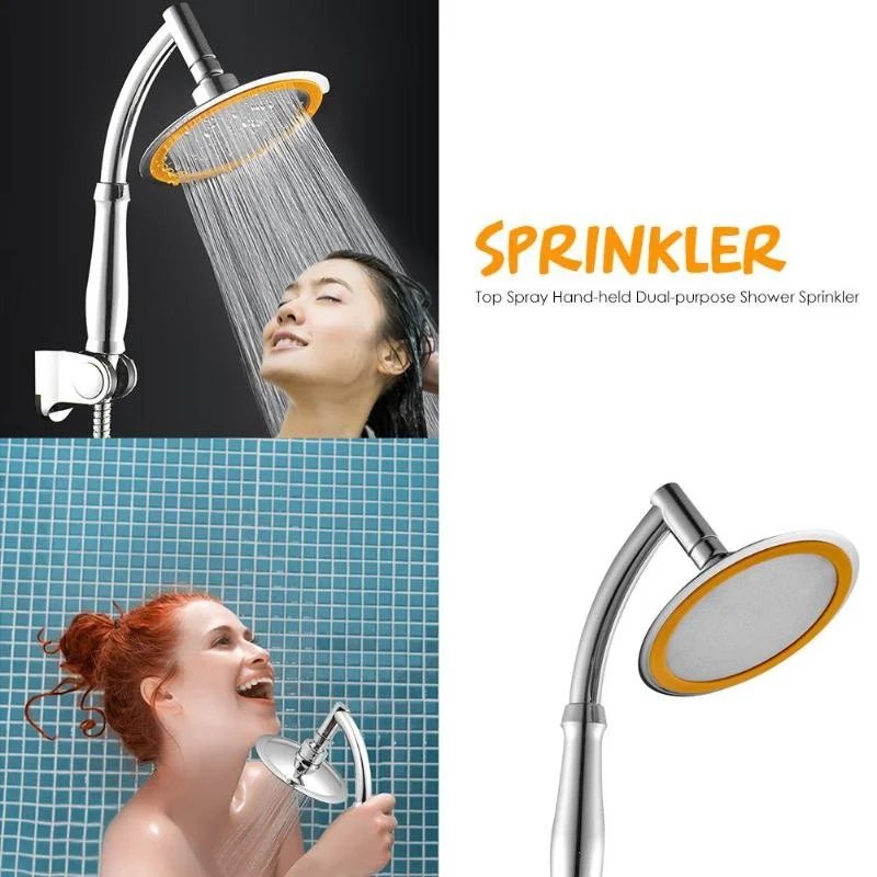 

4/6 Inch Adjustable 2 Mode ABS Bathroom Shower Head Ultra-Thin Large Rainfall Shower Head High Pressure Hand Held Shower Head