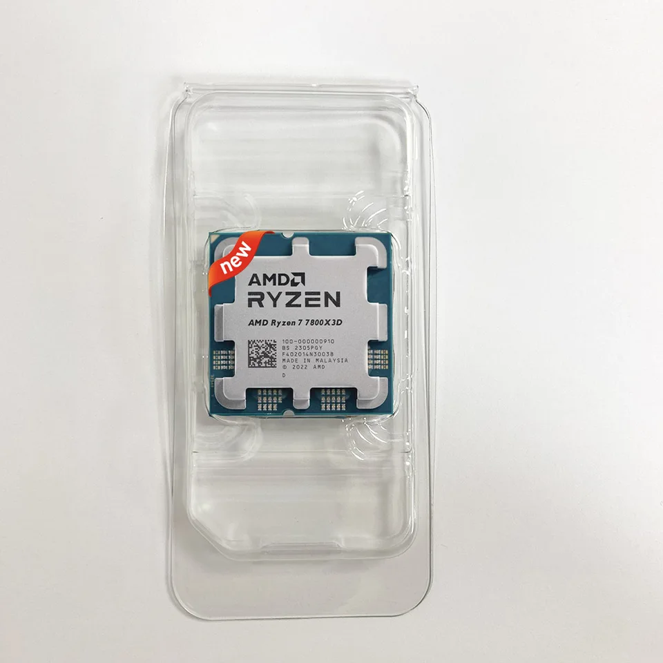 AMD-ファンなしのCPUプロセッサAMDryzen 7,7800x3D r7 7800x3d 4.2 ghz