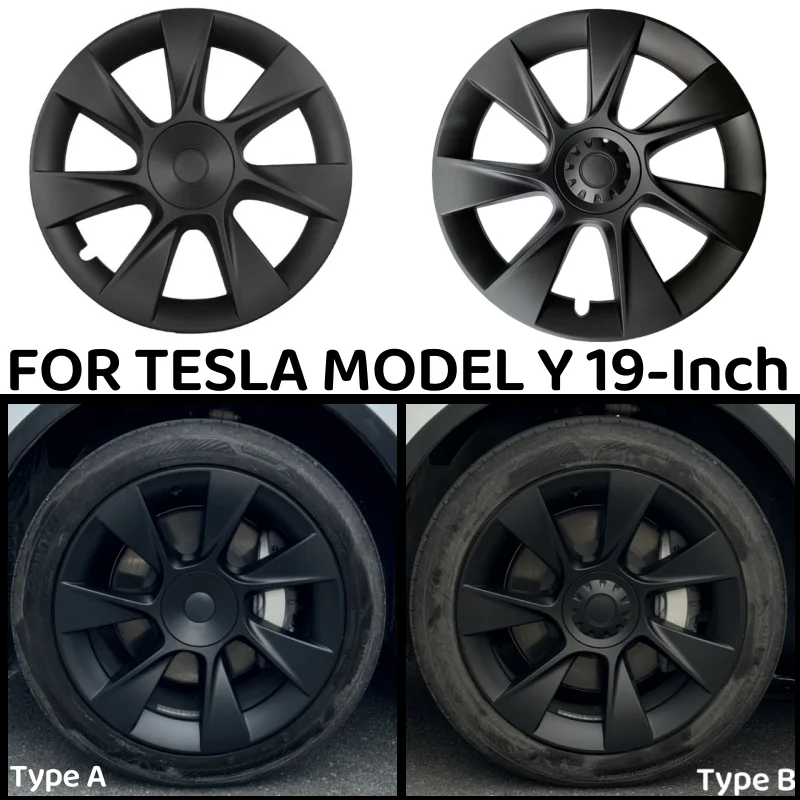 Wheel hub caps 4PCS 19-Inch Hub Cap For Tesla Model Y