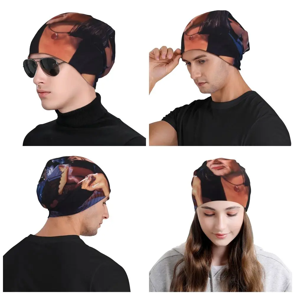 Benutzerdefinierte Nicolas Cage Skullies Beanies Caps Unisex Winter Warme Strickmütze Hip Hop Erwachsene Lustige Meme Motorhaube Hüte Outdoor Ski Cap – Detail 12