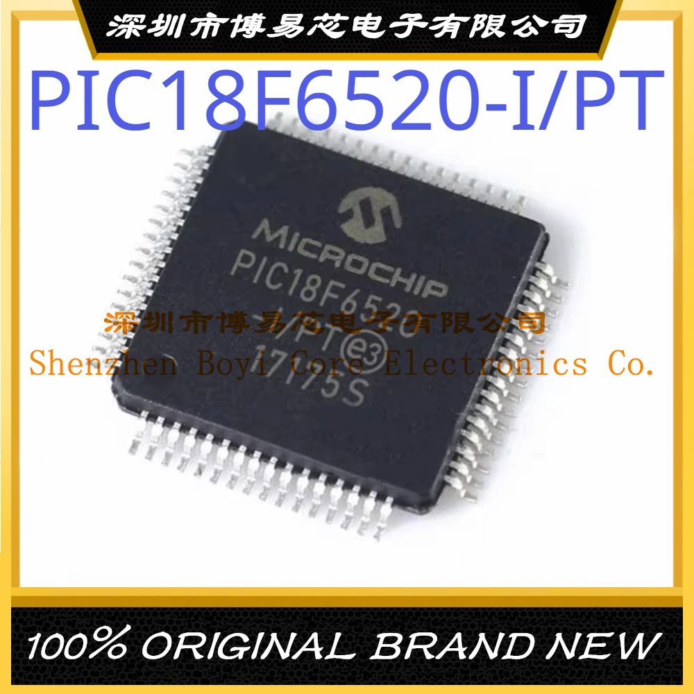 PIC18F6520-I/PT Package TQFP-64 New Original Genuine Microcontroller IC Chip 5pcs lot pic18f6390 pic18f6310 pic18f6490 pic18f6520 pic18f6525 pic18f6410 pic18f6493 i pt ic chip