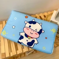 Kids Pillow Cartoon Natural Latex Children Elastic Slow Rebound Memory Foam Pillow Soft Baby Sleeping Orthopedic Head Cushion 2