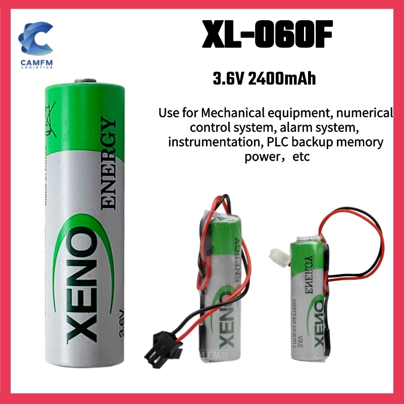 

Original XL-060F for XENO PLC Industrial battery 3.6V 2400mAh for Mechanical equipment, numerical control system, alarm system