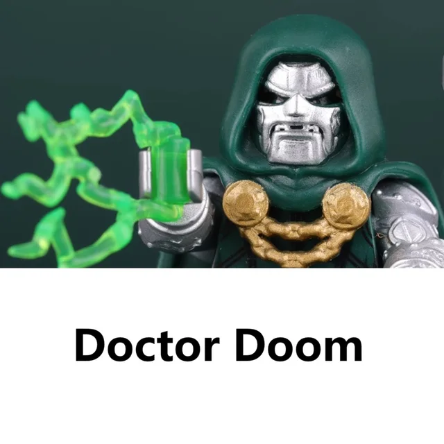 Fantastic Four Building Blocks Silver Surfer Human Torch Thing Doctor Doom Mini Action Figure Toys 4
