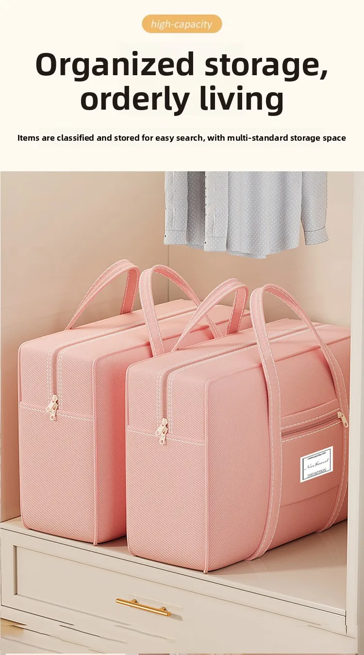 Umzugstaschen, Große Handtaschen, Staubdicht, Feuchtigkeitsbeständig, Verschleißfest, Studentenwohnheim-Kleidung, Reisetaschen – Detail 7