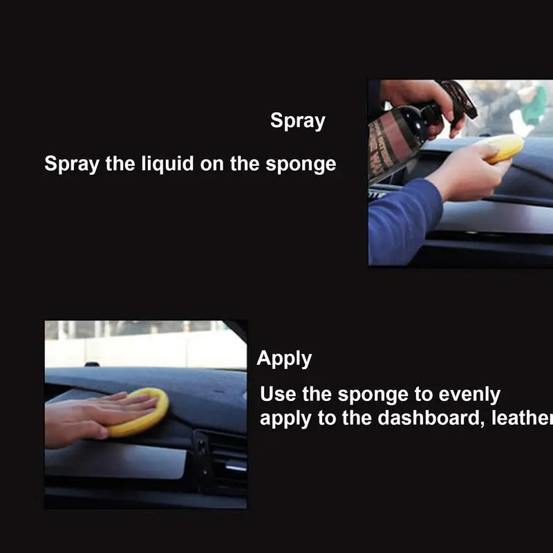 Car Interior Wax Spray Auto Interior Cleaner And Polish 10.15oz Dash Polish Spray Maintenance Repair Agent For Refurbishment