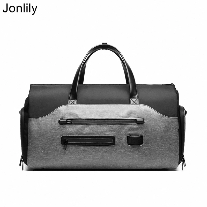 

Jonlily Men's Travel Handbag High Capacity Luggage Bags Gym Pack Multifunction Hiking Rucksack Shoulder Bag Weeked Bags -KG689