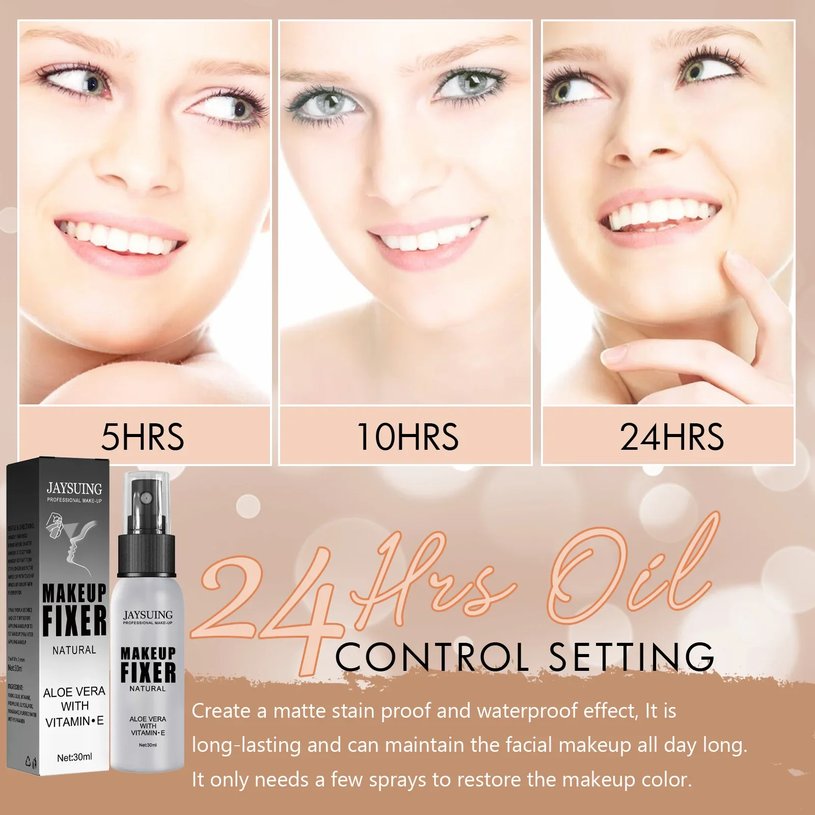 Makeup Setting Spray Moisturizing Lotion Hydrate Oil Control Long-lasting Make Up Natural Matte Refreshing Quick Fixer Cosmetics 6