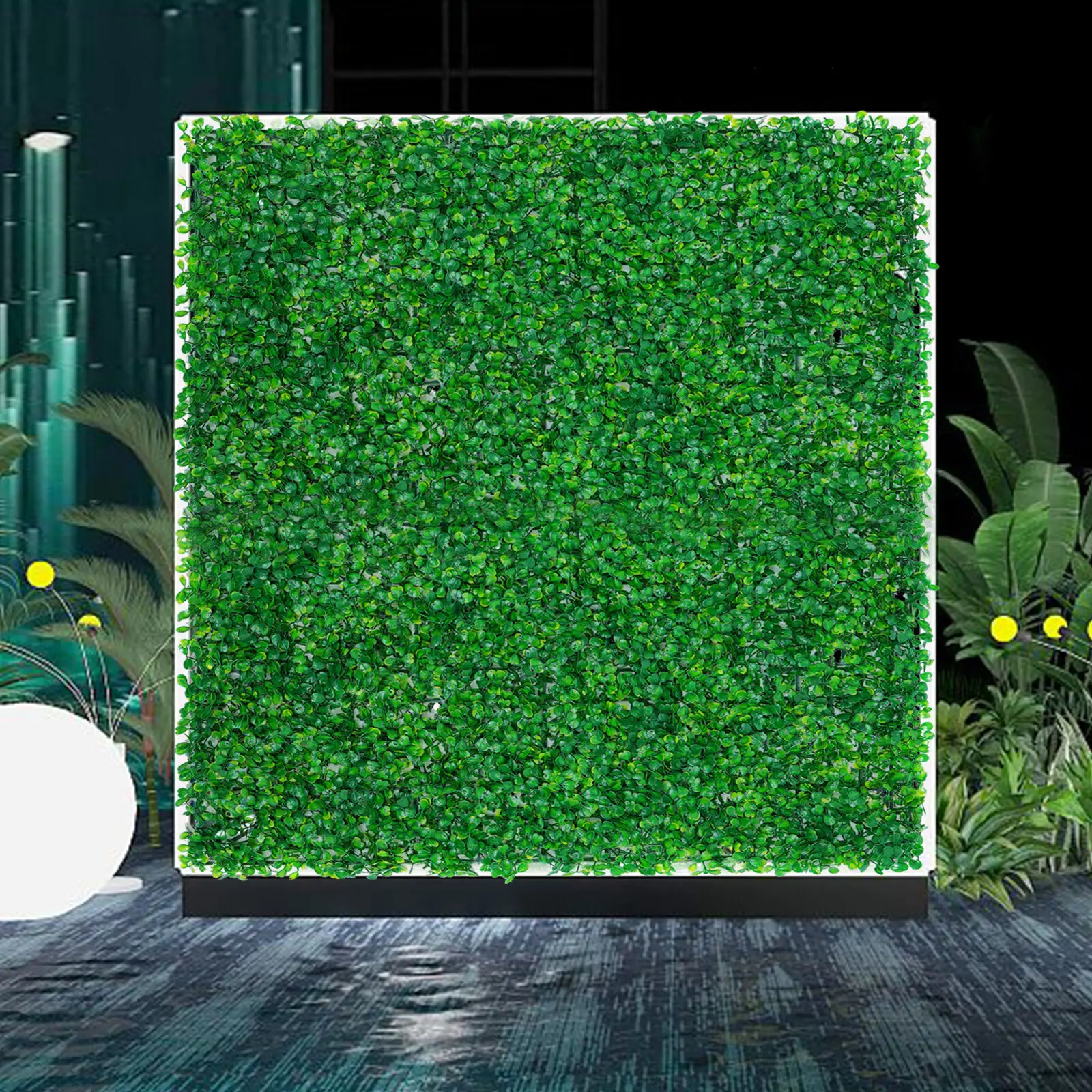 

12Pcs Grass Wall Artificial Boxwood Panels Hedge Plant Grass Backdrop Wall Panels Green Wall Decor Outdoor Garden 60x40x4cm