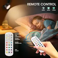 Led Wall Lamp Touch Control IR Remote 360 Rotatable USB Recharge Wireless Portable Night Light For Bedside Bedroom Reading Lamp 2