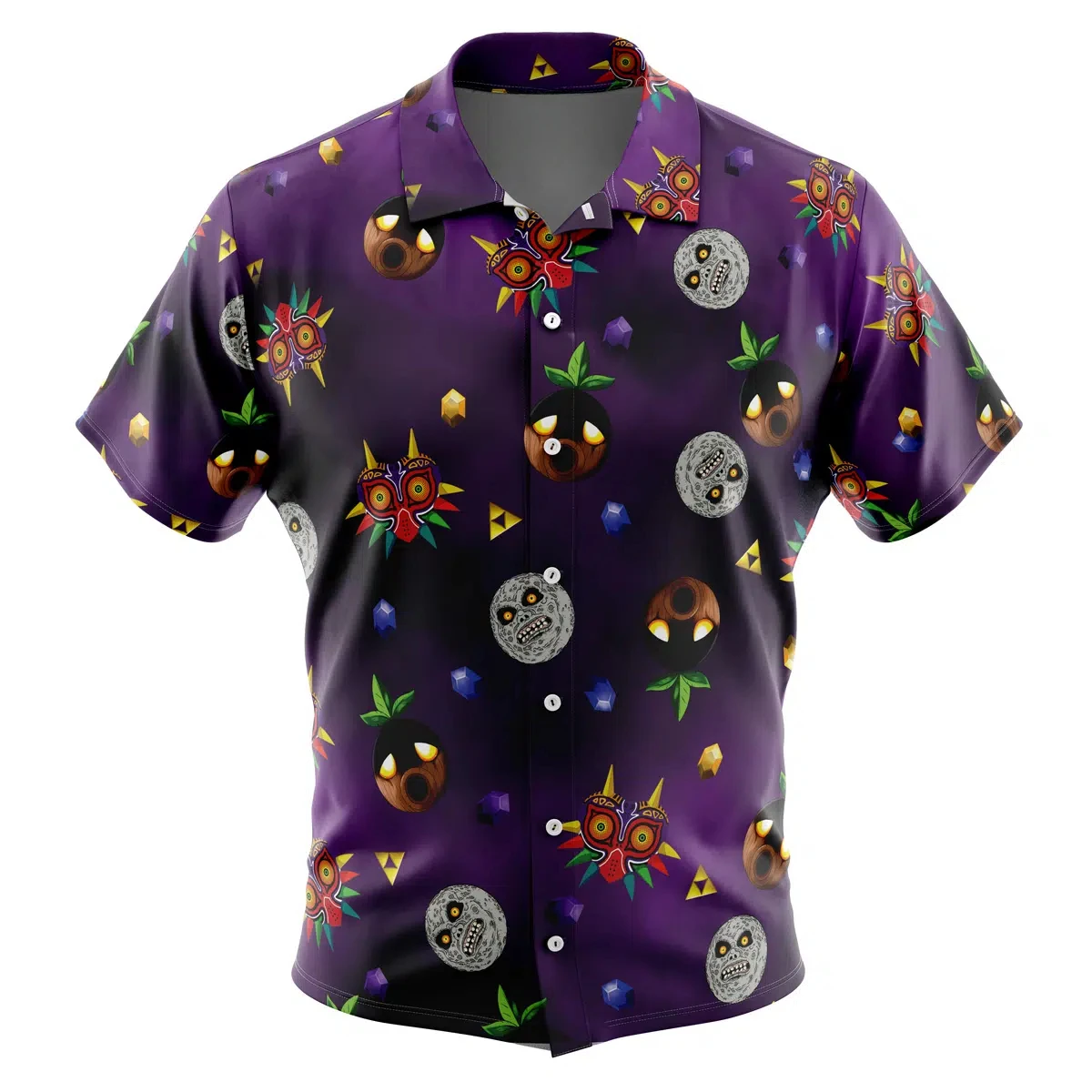 Johnny Silverhand Cyberpunk Button UpHawaiian ShirtFashion Trend Breathable Loose Versatile Casual Sports Summer Men 5