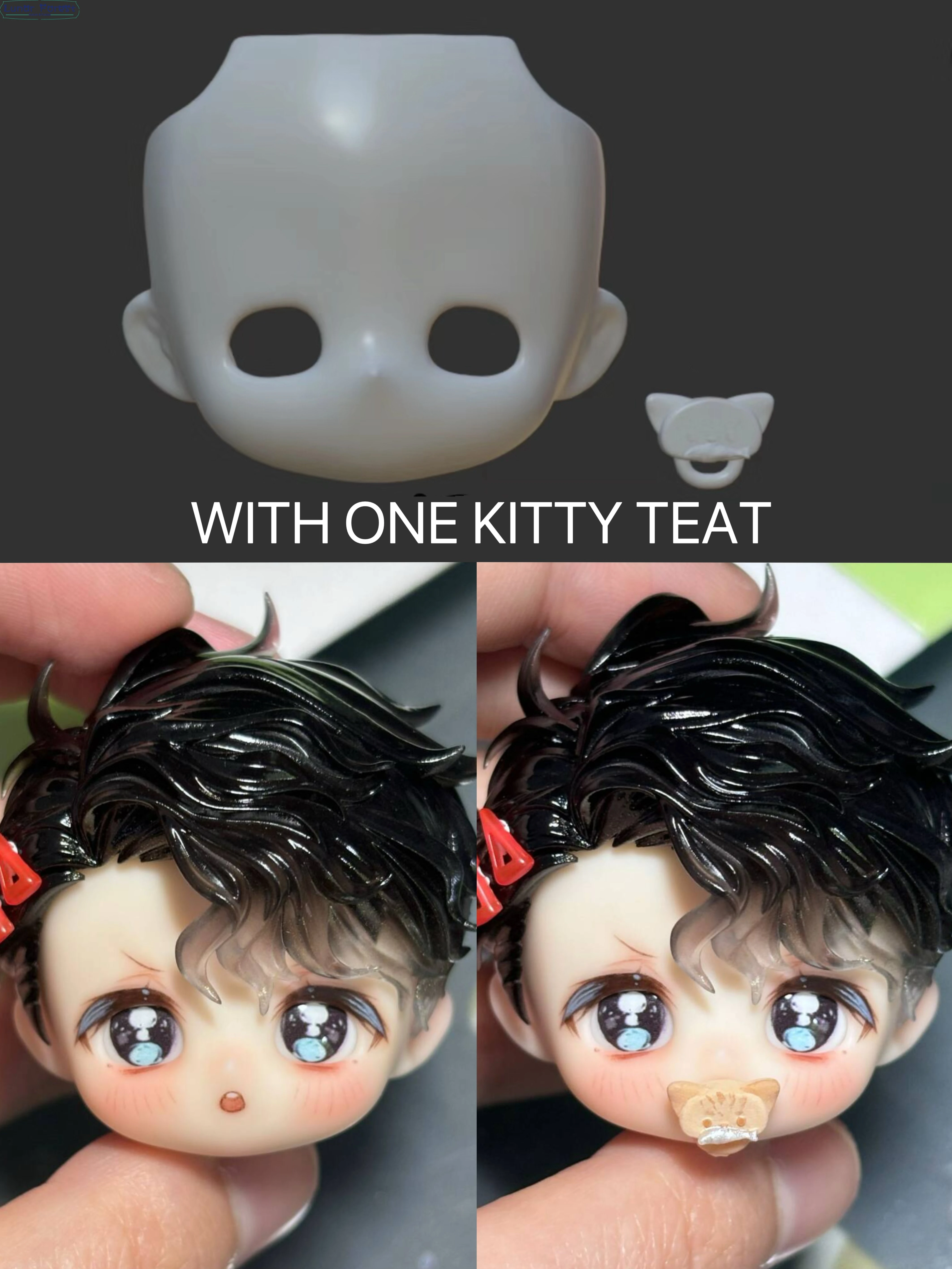 OB11 Doll No Make Up Face Open Eyes Accessories DIY Obitsu11 Doll Accessories
