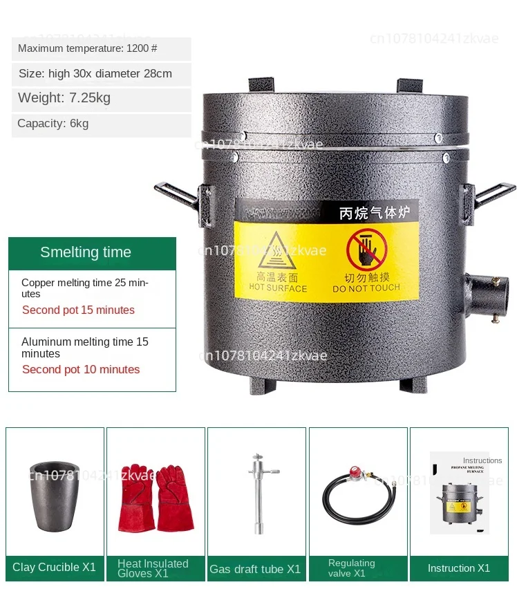 

Набор для плавильной печи, тигельные щипцы с пропаном, графитом, 1300 °C, литье, переработка, плавильный завод, драгоценные металлы, золото, серебро, олово, алюминий
