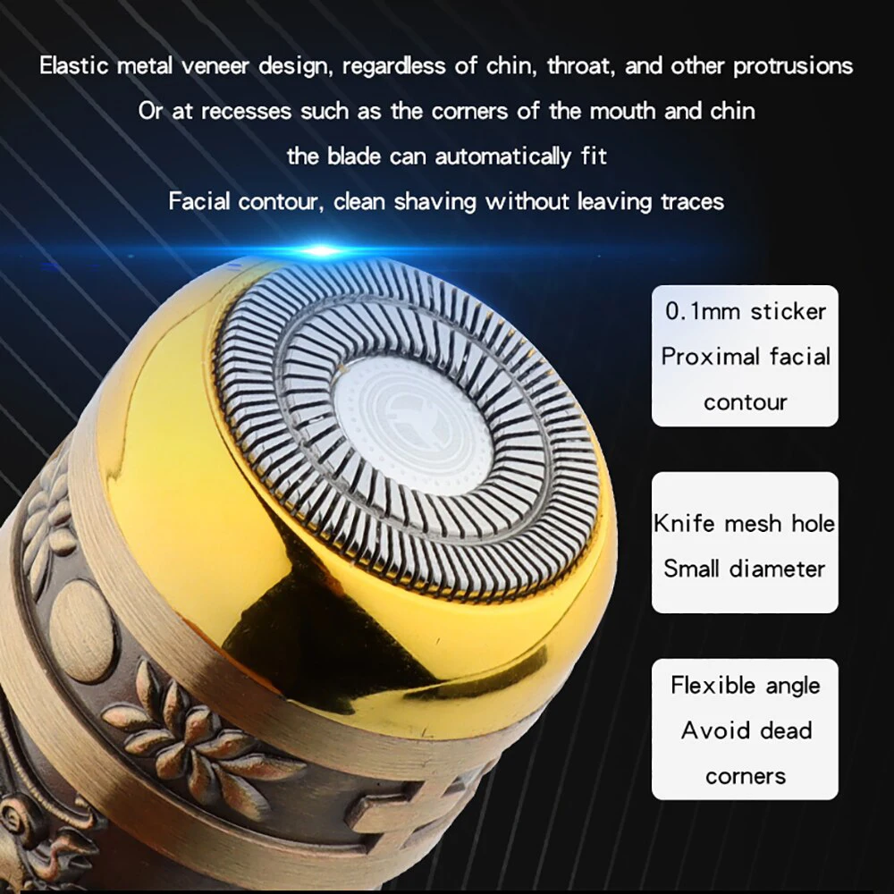 Mini Electric Razor For Men Waterproof USB Rechargeable Irritation-Free Close Shave Travel Beard Trimmer Pocket Size Shaver