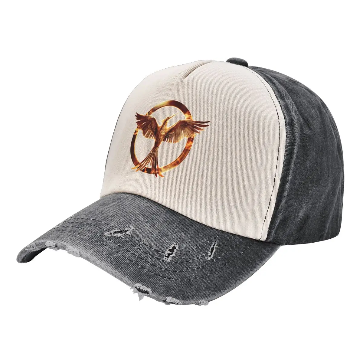 

Mockingjay - Phoenix Logo Transparent Baseball Cap Bobble Hat Golf Cap Military Cap Man Hip Hop Caps Women Men's