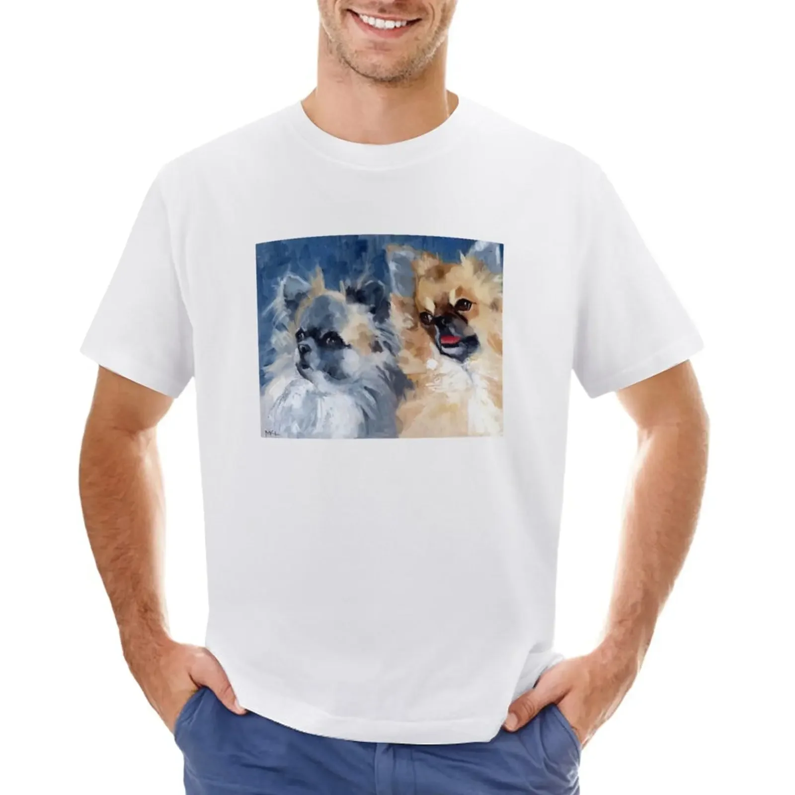 

Two Chihuahuas T-Shirt summer clothes quick-drying sublime mens tall t shirts