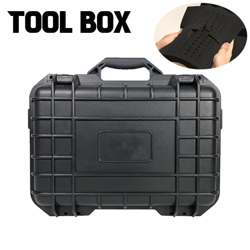 

Sealed Waterproof Tool Box ABS Plastic Hard Carry Safety Equipment Tool Case Suitcase Shockproof Portable Toolbox with Sponge