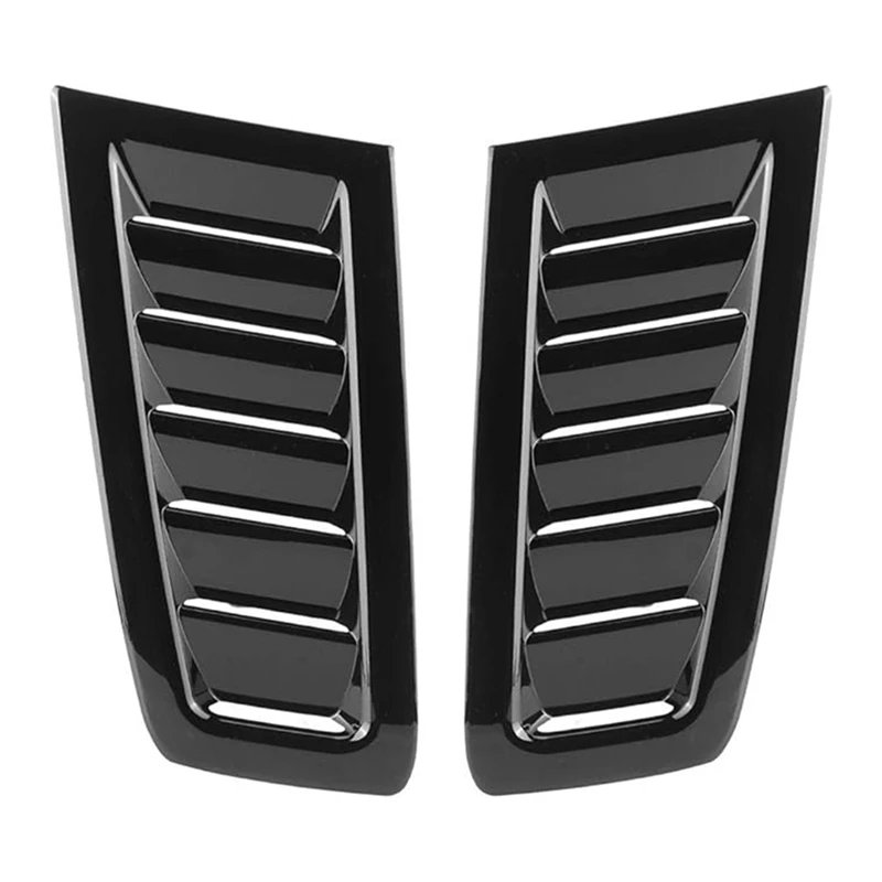 Car Styling Gloss Black Hood Air Vent Grille Per Ford Focus Rs Mk2 Bonnet Air Vent Hood Cover Air Vent Trim Panel Accessori