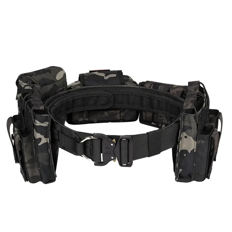 

Tactical Belt New Pattern Nylon Multifunctional Combination Patrol Belt Outdoor CS Equipment Tactical Waistband Waist Seal