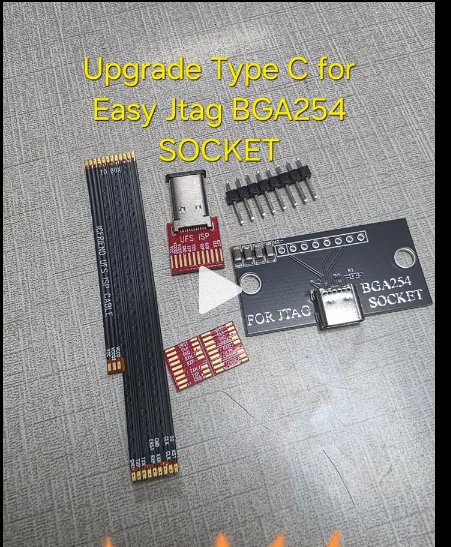 EASY JTAG BGA254 ISP 업그레이드 타입 -c,UFS ISP 플렉스 케이블(이지 자그 ufs-254 소켓용)