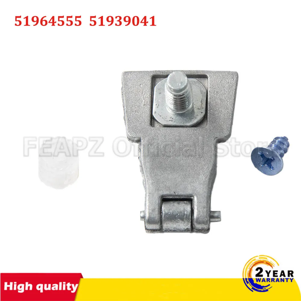 500 자동차 크롬 금속 외부 문짝 핸들 힌지, 운전자 조수석 교체 수리 키트, 51964555 51939041 519645