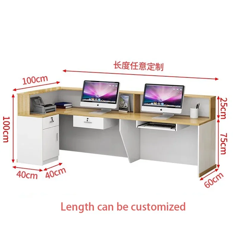 Purpito Salon Reception Desks Beauty Office Modern Cashier Reception Desks Luxury Bar Recepci&oacute;n Negocio Commercial Furniture