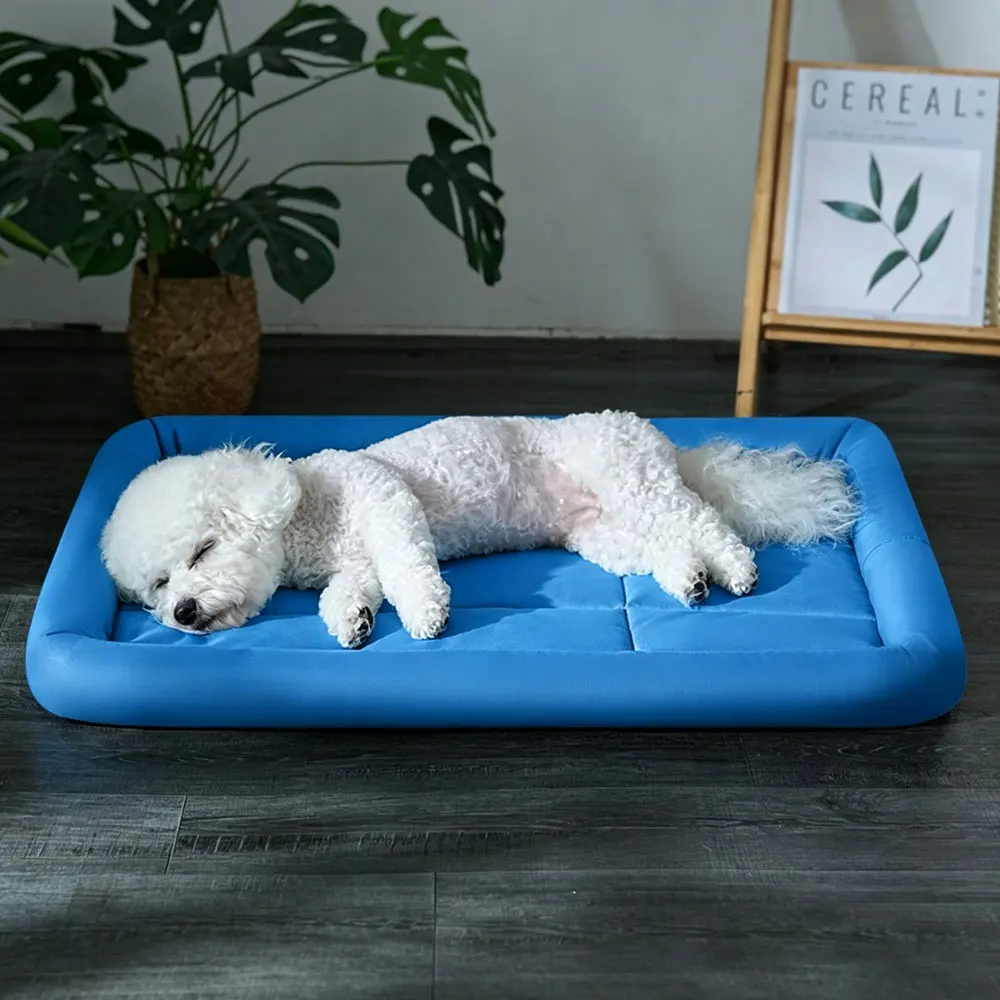 All Season Dog Cooling Mat Summer Cool Waterproof Pet Bed Breathable Ice Silk Comfortable Sleeping Pad for Small Med