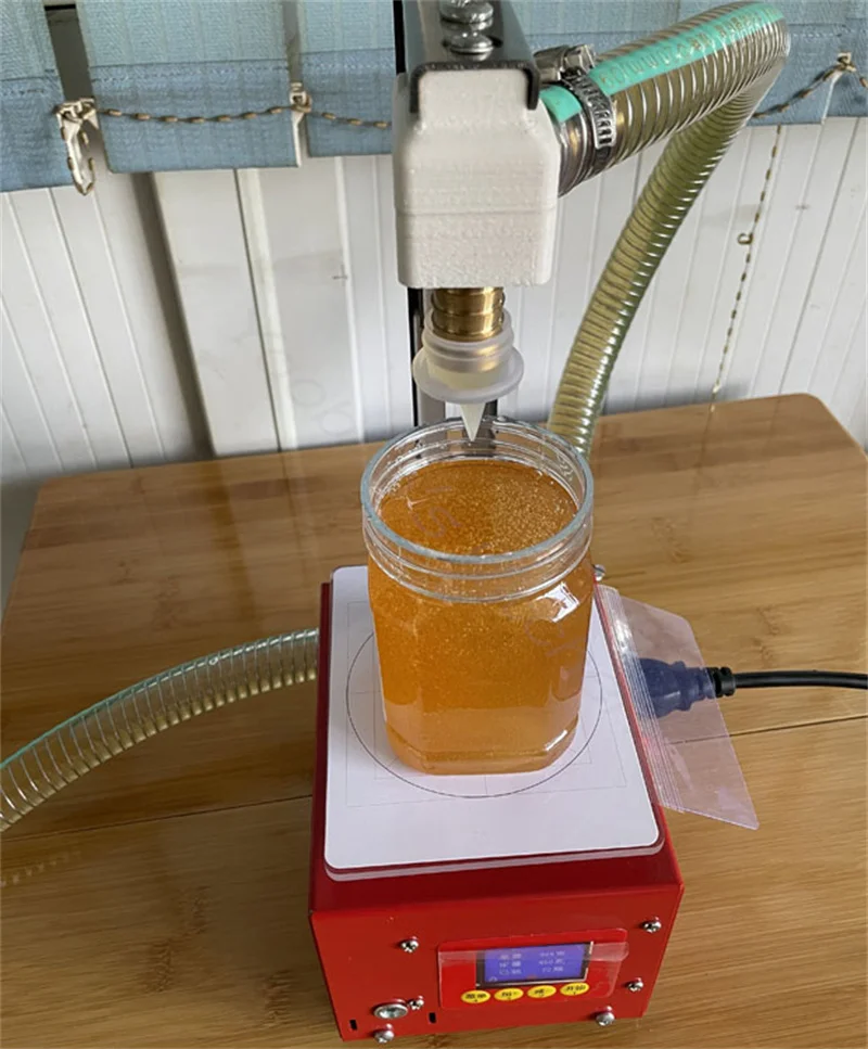 Gear Honey Pump Weighing Type Honey Weighing And Filling Machine Commercial Viscous Liquid Automatic Filler Food Processor