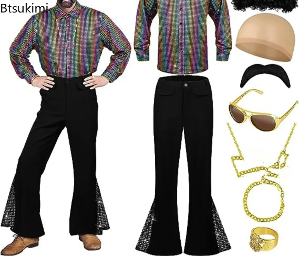 Disfraz 70s Widmann Milano Groovy Style Disco Fever Xl Disfraz 70s W WIDMANN MILANO - Groovy Style, Disco Fever, Talla XL, Incluye Camiseta Y Pantalón Campana Disfraces Abba