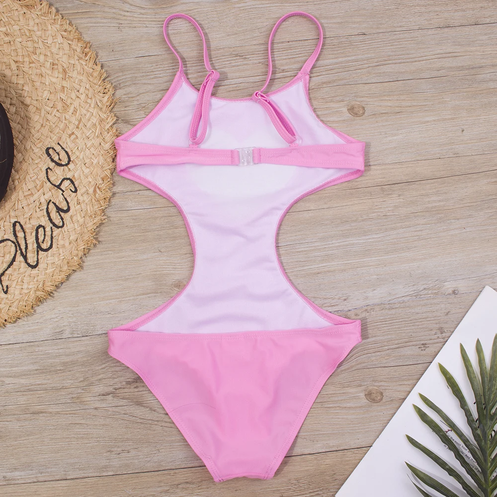 7-14 Years Summer Children Girls One Piece Swimwear Swimsuits Beachwear Bathing Suits Monokini Girls Swimsuit