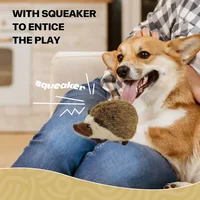 All For Paws Hedgehog Dog Toy Squeaker Faux Fur Animal Dog Toys Realistic Wildlife Appearance Stimulates Dog Accessories 2