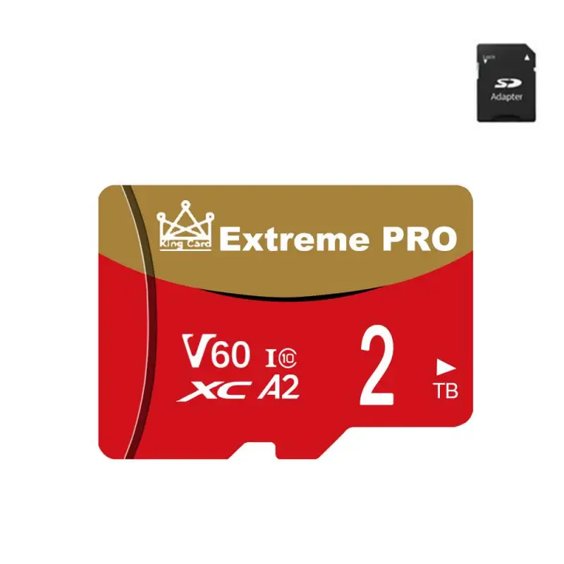 Memory Card 2TB 1TB 512GB 256GB 128GB With Free Adapter Class 10 SD/TF Card Flash Memory Expanded Storage For Phones