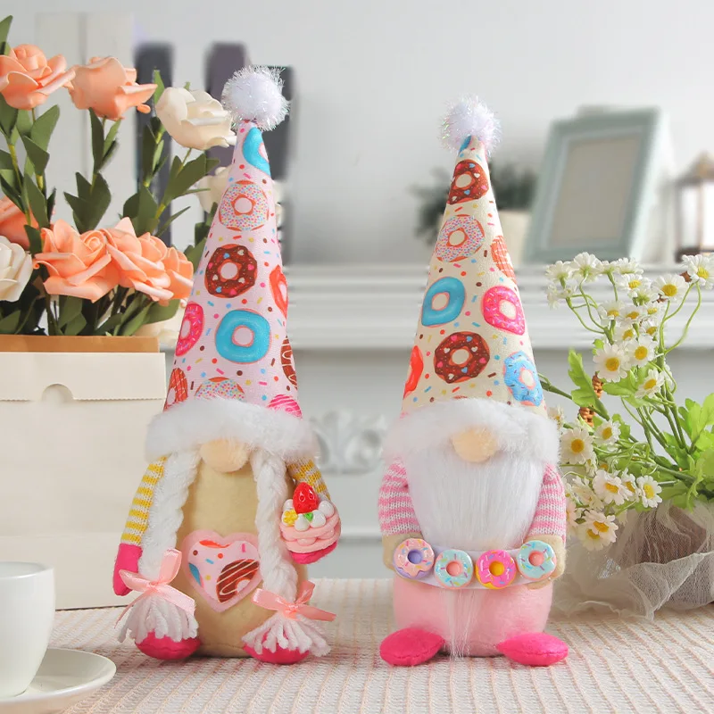 Christmas Faceless Donut Doll Elderly Dwarf Doll Pointed Hat Party Decorations christmas decorations