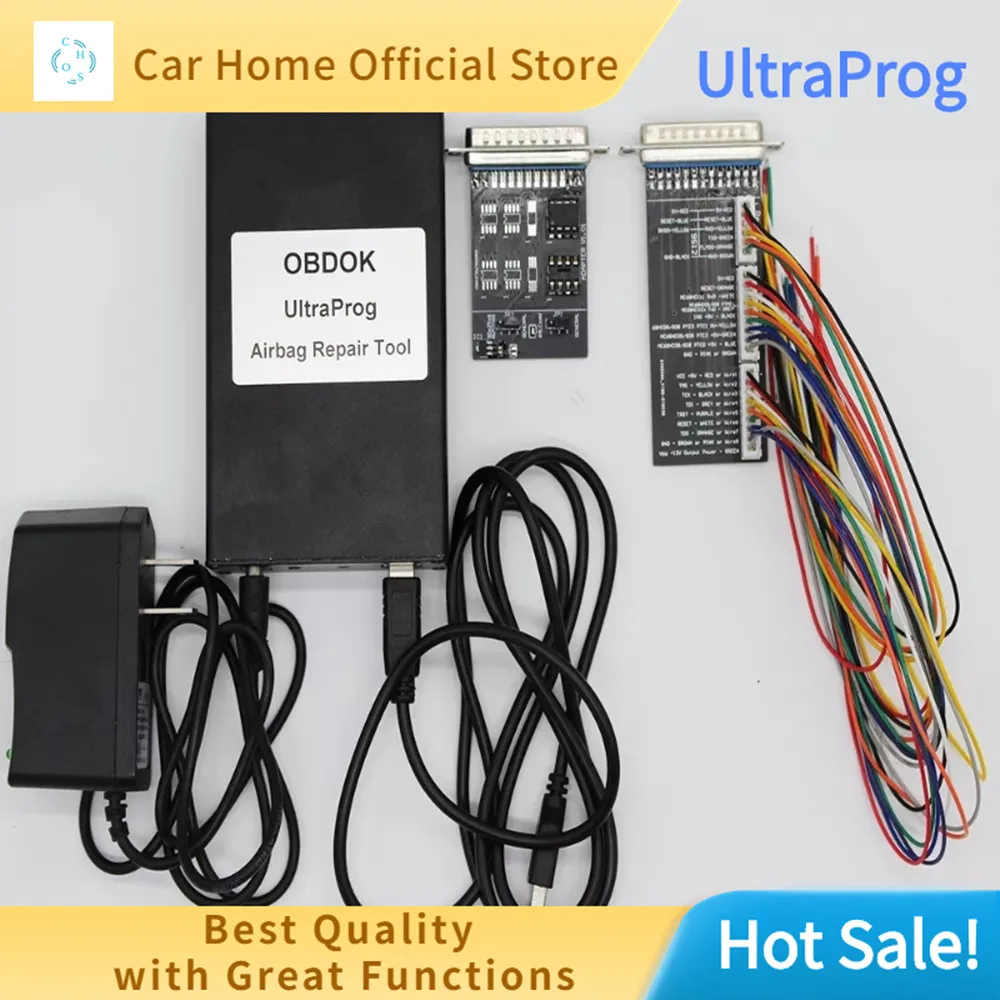 

OBDOK Ultraprog Full Kit Device ECU Programmer Air-Bag Repair Tool Cover All Protocols JTAG I2C Microwire SPI BDM BKGD