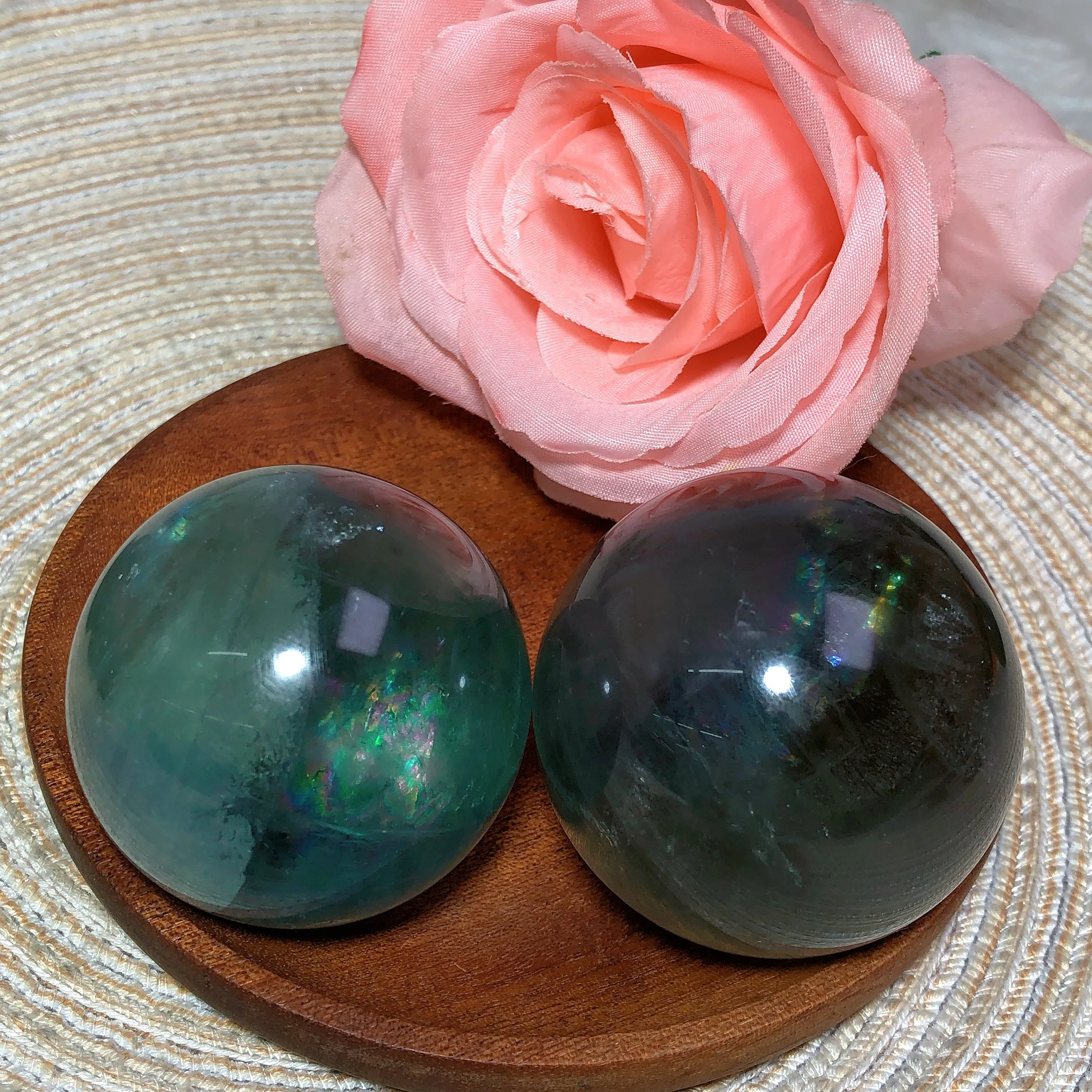 Natural Crystal Blue Fluorite Sphere Energy Reiki Ornament Ore Polished Healing High Quality Home Decoration Room Decor Mineral 3