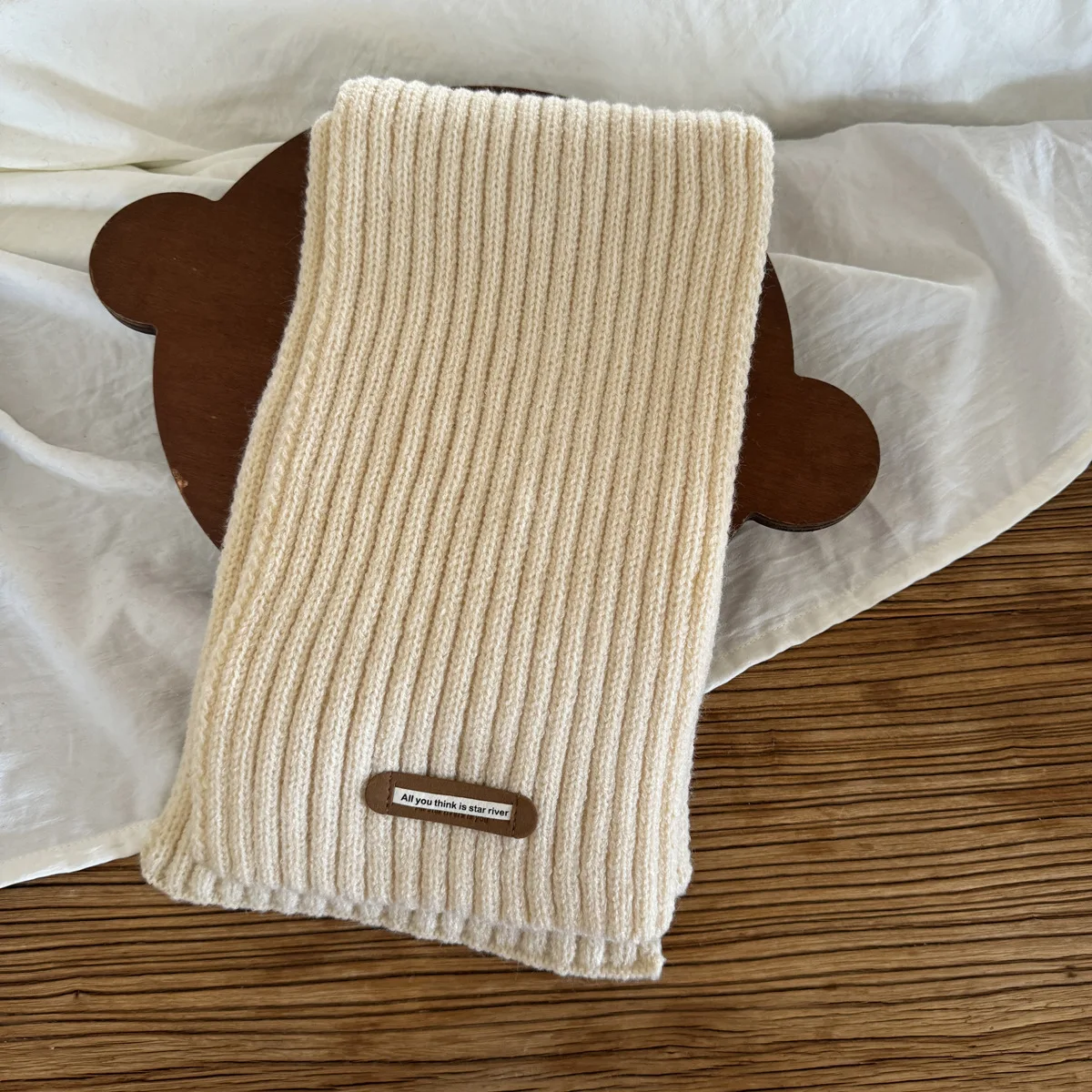 New Korean Children's Scarf Winter Fashion Knitting Ins Versatile Boys and Girls Wool Baby Scarf Wholesale