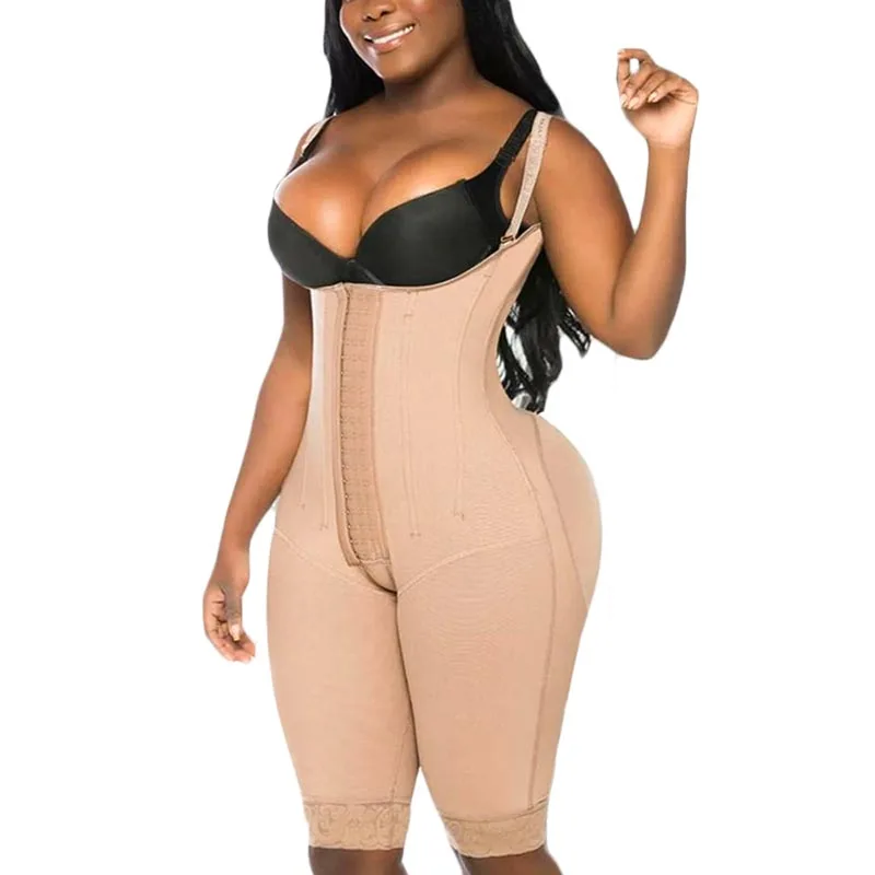Fajas Colombia High Qualit Fajas Colombia High Qualit Open Breasted Button Up Shapewear Women's  A Comfy Shaping Jumpsuit
