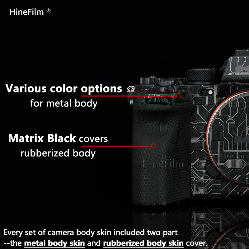 Hinefilm A7SIII 카메라 스킨 A7S3 카메라 커버 스티커, A7S III 카메라 스킨 알파 7 S III 보호 랩 커버 필름