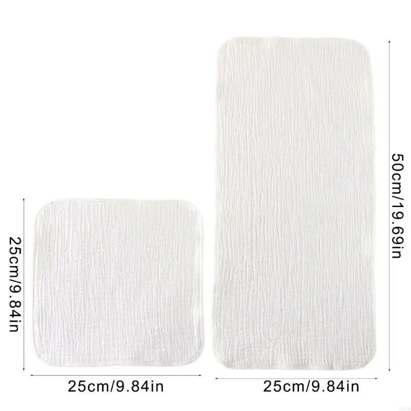 Cotton Washcloth Soft & Absorbent Towel Breatahble Burping Cloth for Newborns and Toddler Home Daily Care