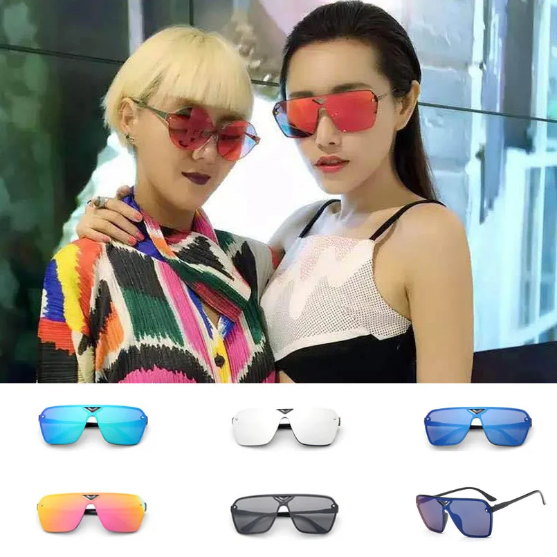 

FOENIXSONG Fashion Sunglasses Rimless Eyeglasses UV400 Mirrored Retro Designer Vintage Eyewear Oculos De Sol For Women Men