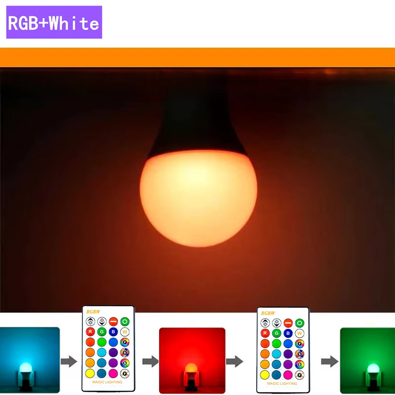 Smart LED Light Bulbs 10W A60 RGBW 220V