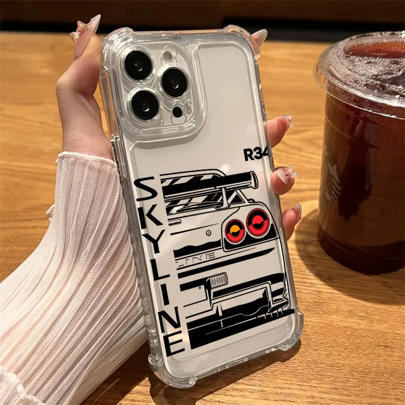 JDM Car Cool Dream Silicone Phone Case - Soft Clear Cover