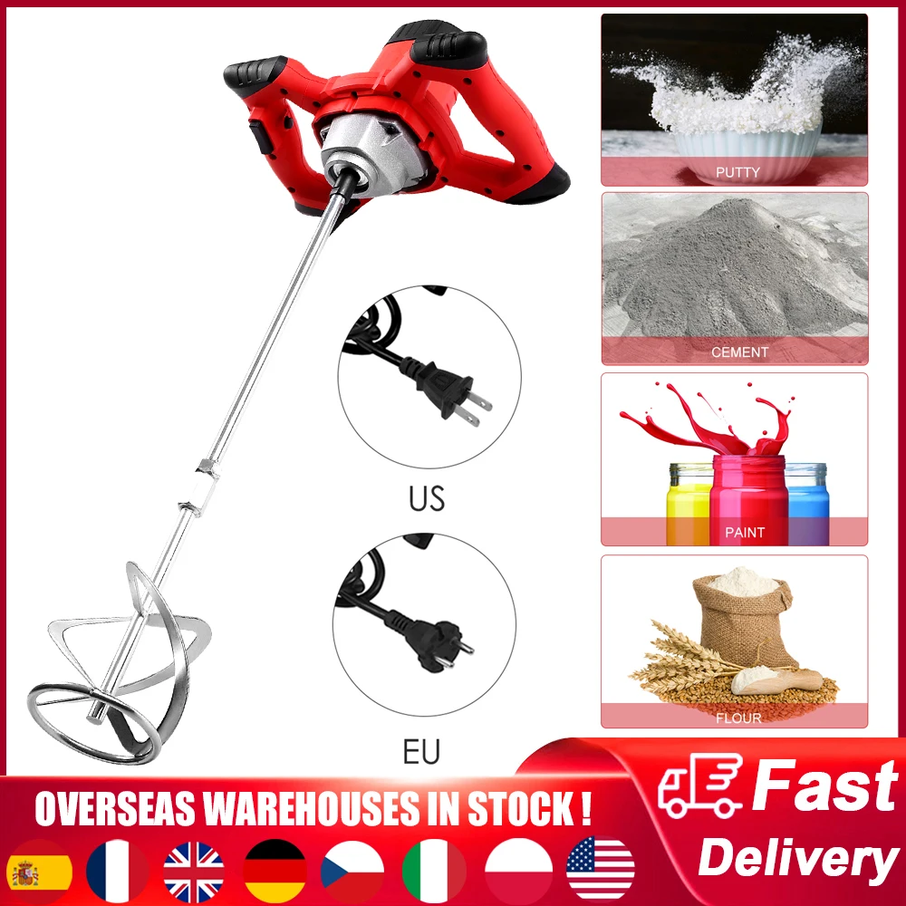 2100w Electric Stirrer Cement Mixer High Power 6speed Regulation