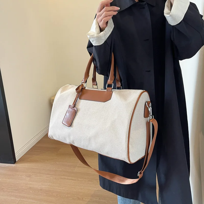 Luggage bag female short trip travel handbag handbag collision color portable sports gym bag girls out travel bag