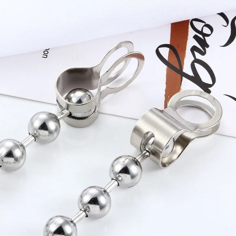 50 Stück, kein Verblassen, Edelstahl-Kugelkettenverbinder, Doppelring-Verbindung, Schlaufenverbindung für Armbänder, Halsketten, DIY-Schmuckherstellung – Detail 6